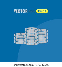 Coins vector Icons.