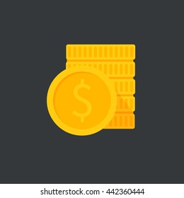 Coins vector illustration