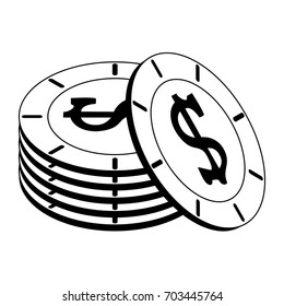 coins vector illustration