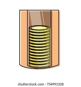 coins vector illustration