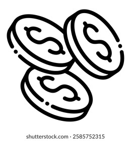 Coins vector illustration icon for your business needs