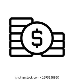 icono de la línea delgada vectorial 