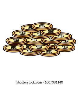 coins  vectro illustration