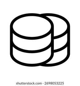Coint Icon Vector Symbol Design Illustration