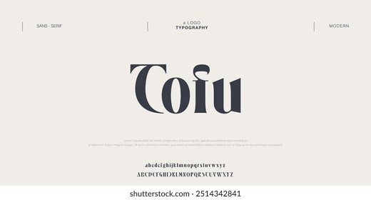 Coiu Minimal fontes modernas alfabeto. Tipografia minimalista urbana digital fashion futura fonte logotipo criativo.