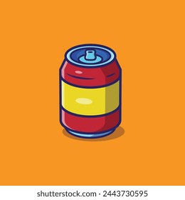 vector de diseño plano de soda de coque