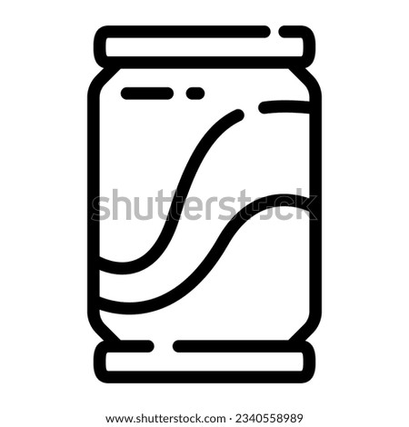 Coke Soft Drink Simple Line Icon Symbol Logo