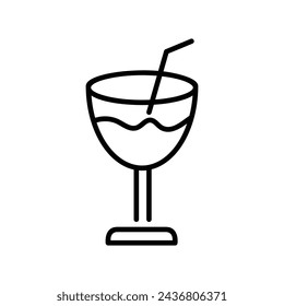 icono de coketail con fondo blanco vector ilustración de stock