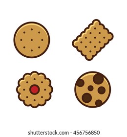 cokies icon set