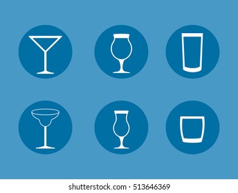 Coktail bar drink icon vector illustration graphic design