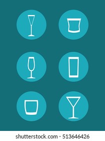Coktail bar drink icon vector illustration graphic design