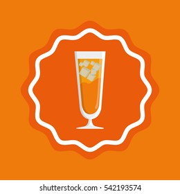 Coktail bar drink icon vector illustration graphic design