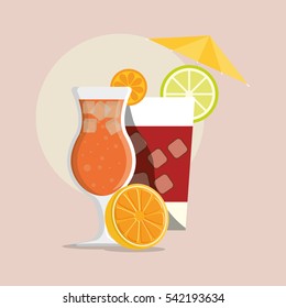 Coktail bar drink icon vector illustration graphic design