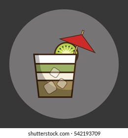 Coktail bar drink icon vector illustration graphic design