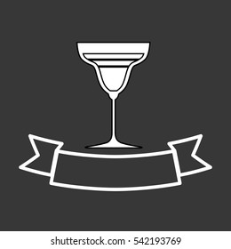 Coktail bar drink icon vector illustration graphic design