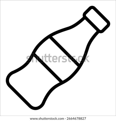 Cola Bottle Icon Element For Design