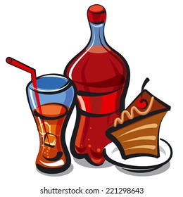 cola and cake