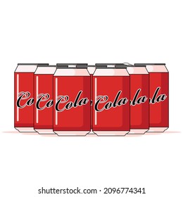 Cola cans drink vector graphics