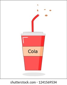 Cola cup vector,icon ,clip art.