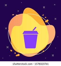 Cola, drink abstract vector icon. Element of kitchen for mobile concept and web apps illustration. Thin flat icon for website design and development
