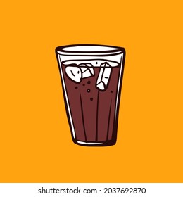 Vector de dibujos animados de bebidas de Cola 
