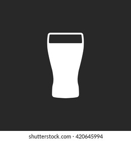 Cola drink glass sign simple icon on  background