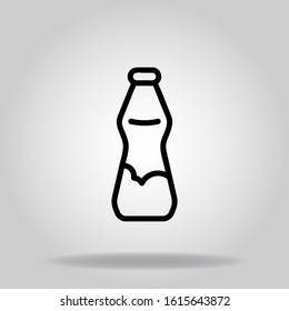 cola icon with black line style
