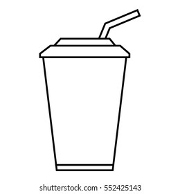 Cola icon. Outline illustration of cola vector icon for web