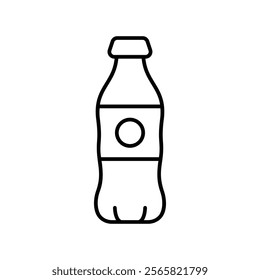 cola icon with white background vector stock illustration