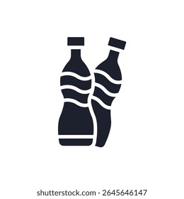 cola icons isolated on White Background. Flat style design