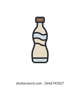cola icons isolated on White Background. Flat style design