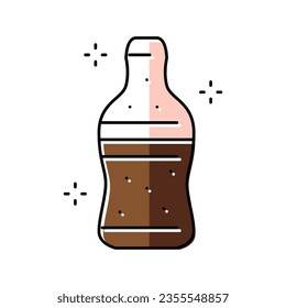 cola jelly candy gummy color icon vector. cola jelly candy gummy sign. isolated symbol illustration