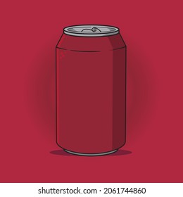 Cola Soda Can Flat Design