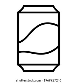 cola soda soft drink single icon with outline style