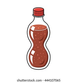 Cola soft drink bottle icon.