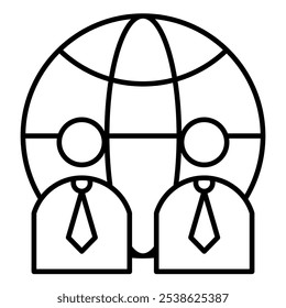 Colaboration Bussines team icon, Teamwork