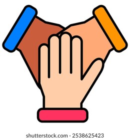 Colaboration Bussines team icon, Teamwork