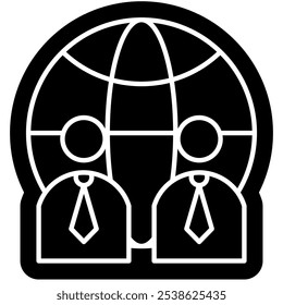 Colaboration Bussines team icon, Teamwork