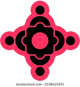 Colaboración Icono del equipo de negocios, Trabajo en equipo