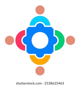 Collaboration Business Team Symbol, Teamwork