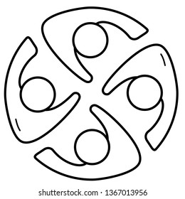 Colaboration outline icon
