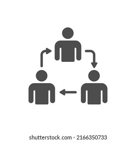 colaboration vector icon isolated on white background. colaboration stock vector illustration for web, mobile app and ui design