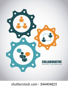 colaborative people design, vector illustration eps10 graphic 