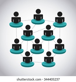colaborative people design, vector illustration eps10 graphic 