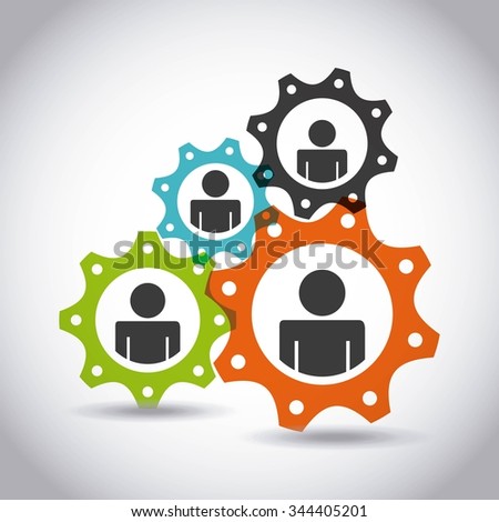 colaborative people design, vector illustration eps10 graphic 