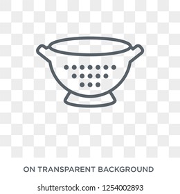 colander icon. colander design concept from Kitchen collection. Simple element vector illustration on transparent background.