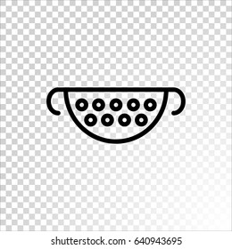 Colander icon Flat.