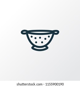 Colander icon line symbol. Premium quality isolated drainer element in trendy style.