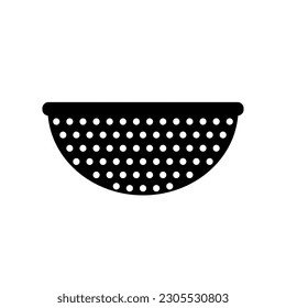 Icono de colador sobre fondo blanco.