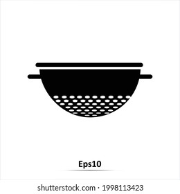 Colander Icon. Vector Illustration. Eps10